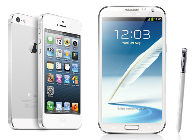 iPhone5 VS Samsung Galaxy NOTE2 iPhone5 VS Samsung Galaxy NOTE2