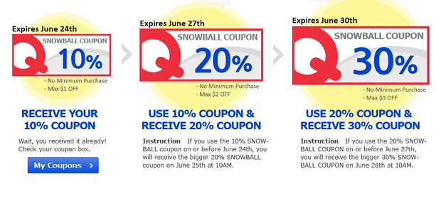 Find Out More About Qoo10 Singapore SnowBall Coupon Event Here! Qoo10 Singapore SnowBall Coupon Event