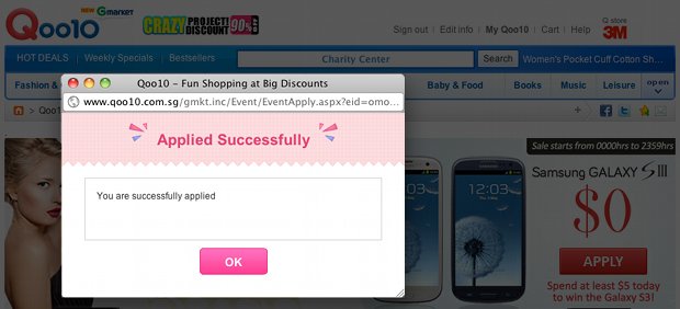 Win A Free Samsung Galaxy S3 With Qoo10 Singapore