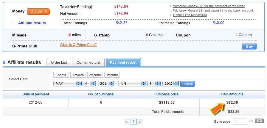 Qoo10 Gmarket Singapore Q-Affiliate Sales in a Month Without Promotion Qoo10 Gmarket Singapore Q-Affiliate Sales in a Month Without Promotion