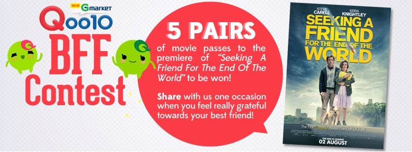 Qoo10 Singapore BFF Contest Seeking A Friend For The End Of The World Qoo10 Singapore BFF Contest Seeking A Friend For The End Of The World