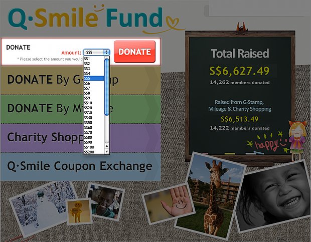Qoo10 Singapore Charity Cash Donation