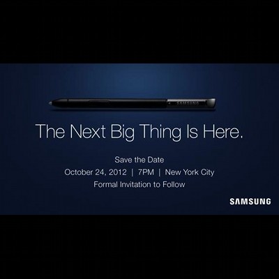 Samsung The Next Big Thing on 24 Oct 2012