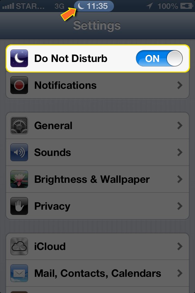 iOS 6 Do Not Disturb iOS 6 Do Not Disturb