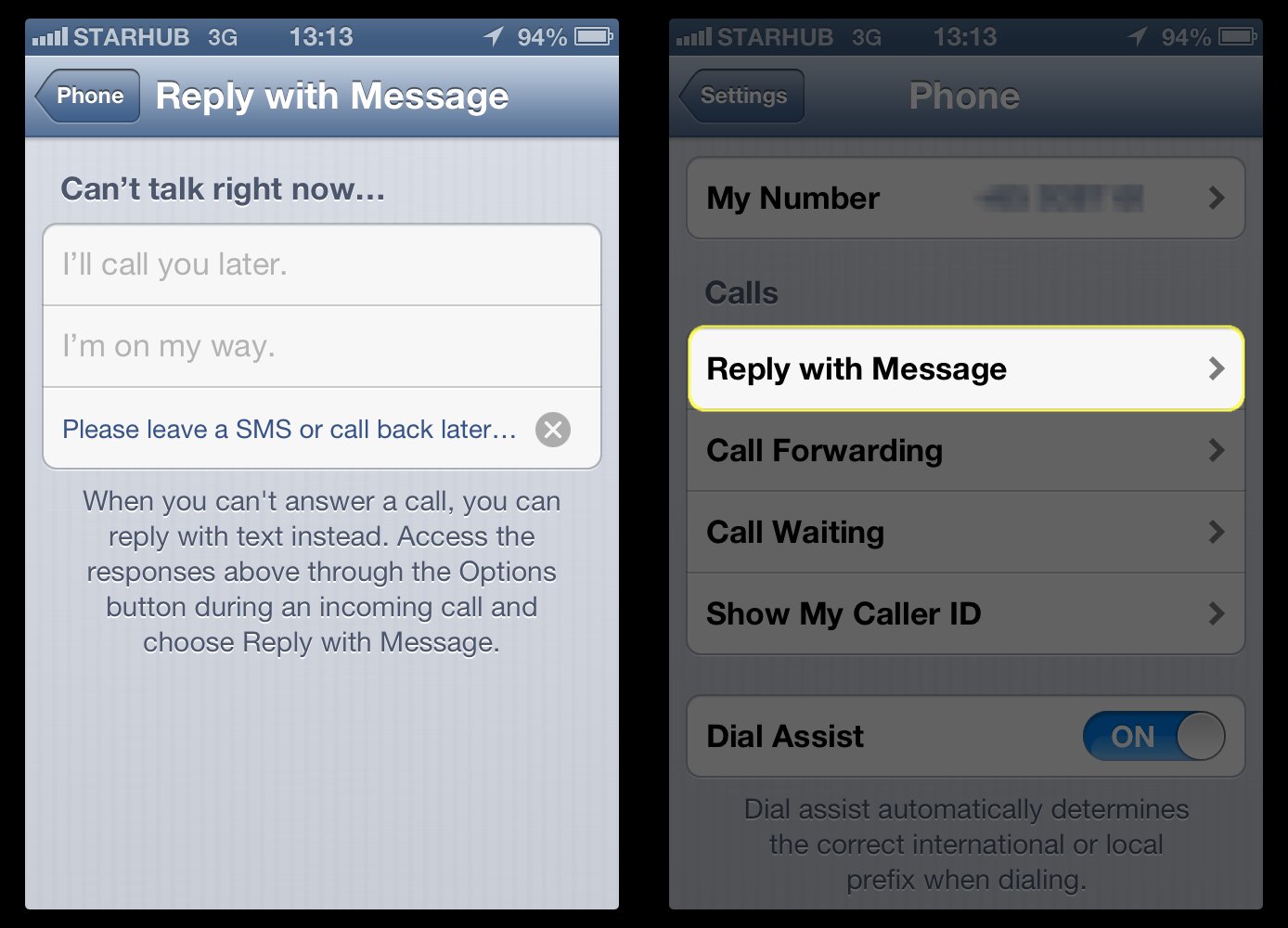 iOS 6 Reply With Message iOS 6 Reply With Message