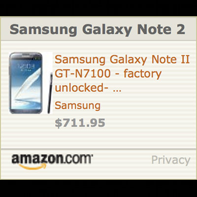 Samsung Note 2 Online Order