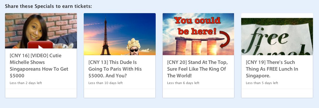 Check Out These SAYS Specials To Earn Tickets! SAYS CNY 2013 Specials