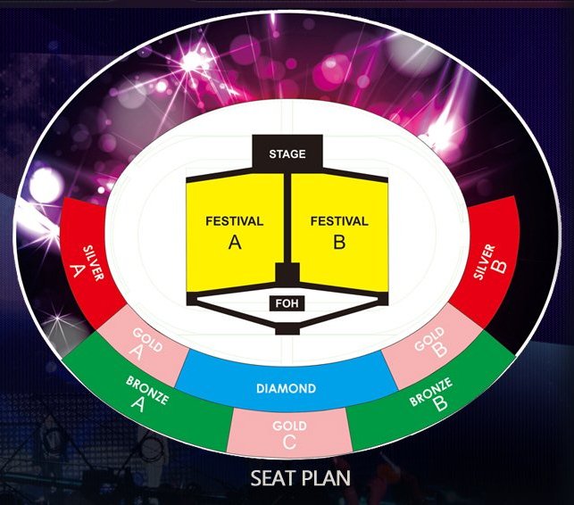 KBS MusicBank World Tour - Seat Arrangement Plan